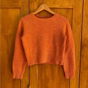 Cropped Benetton sherbet wool sweater size S
